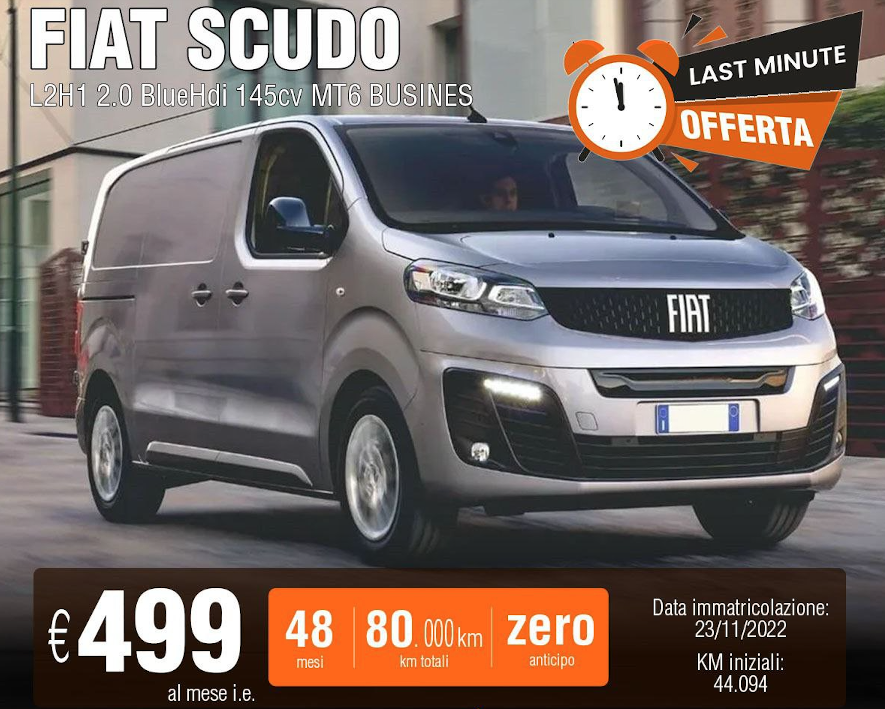 Fiat Scudo 499 noleggio a lungo termine - Shop Auto Rent